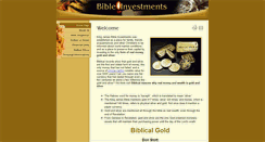 Desktop Screenshot of bibleinvestments.com